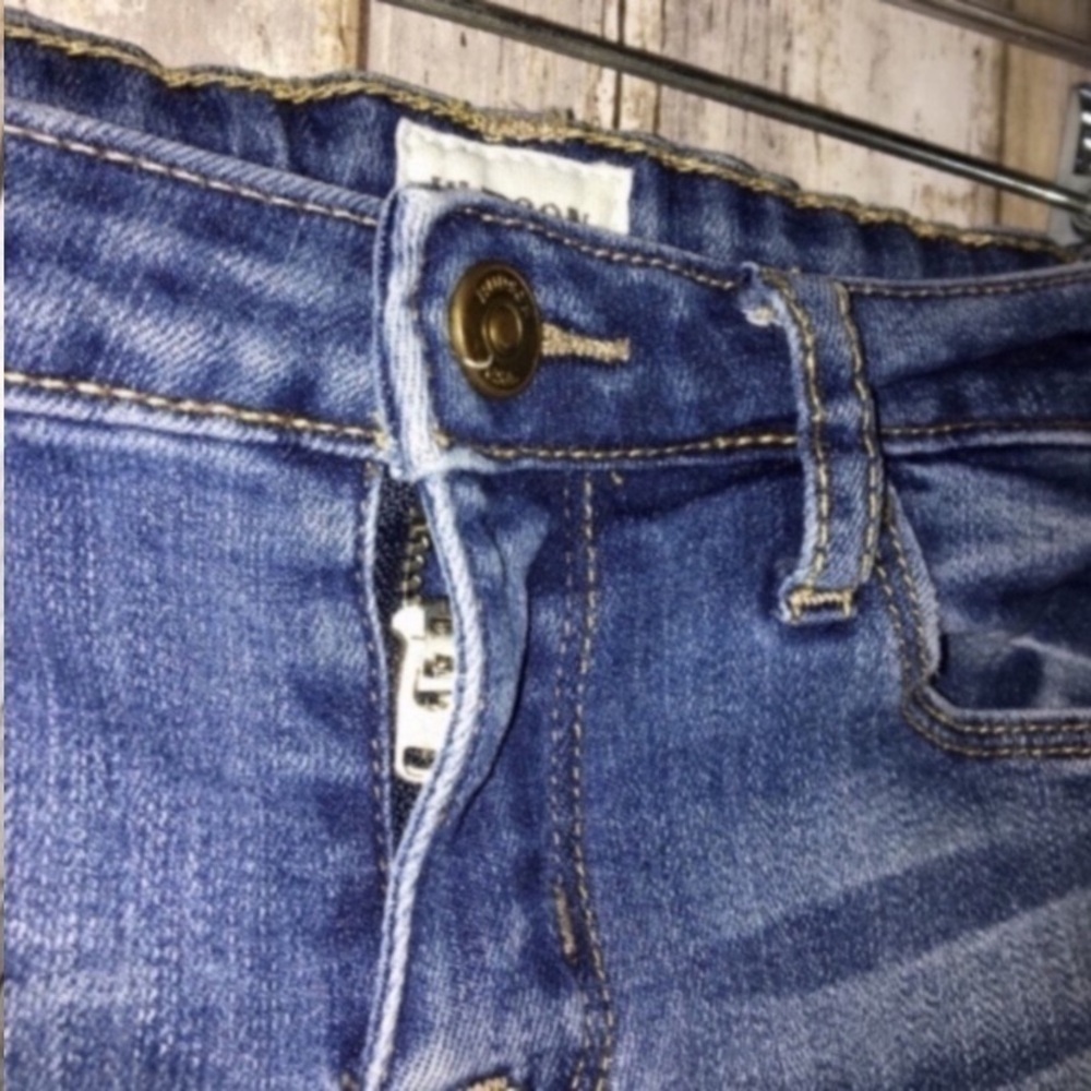 Hudson Kids Lightly Distressed Cuffed Jeans - Picture 3 of 7